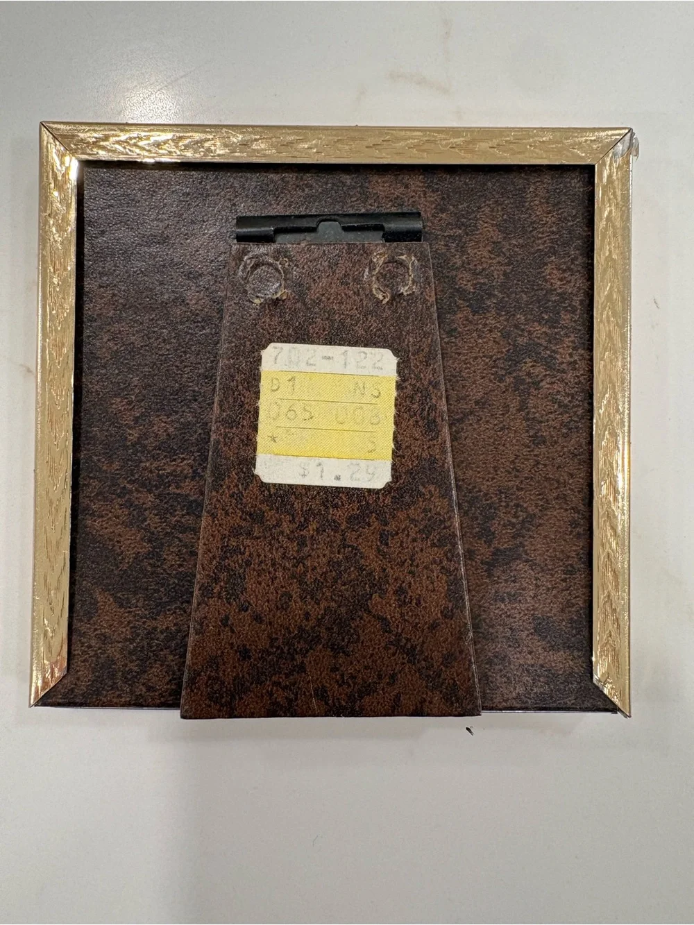 Intercraft Gold Beaded Metal Photo Frame 3½ x 3½ Vintage. 1980